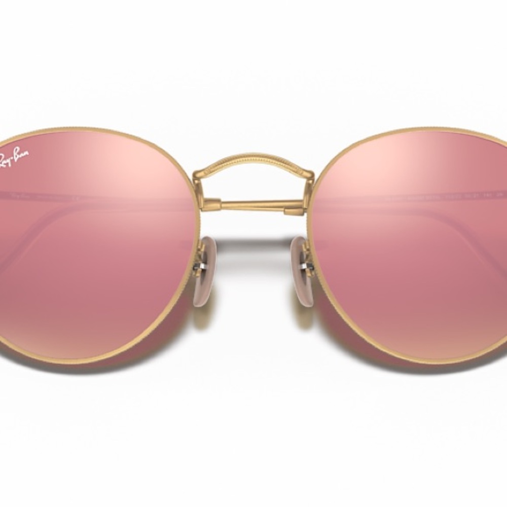 Ray-Ban Gold Frame with Pink Lens Women's Sunglasses